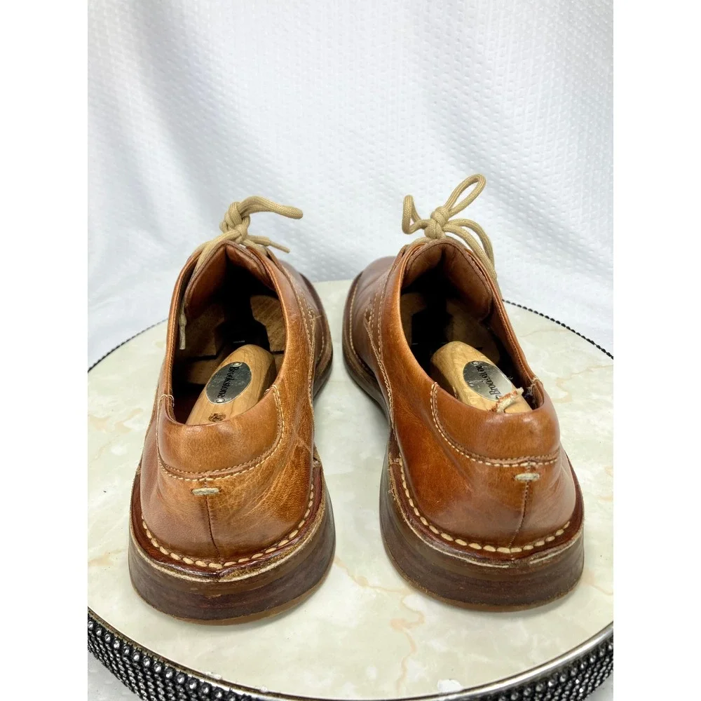 Cole Haan Leather Lace Up Derby Dress Shoes Mens 9.5 Brown Professional Preppy